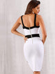 Adyce Two Tone Bodycon Slip Dress