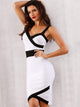 Adyce Two Tone Bodycon Slip Dress