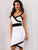 Adyce Two Tone Bodycon Slip Dress