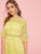 Flounce Sleeve Lace Overlay Fit and Flare Dress