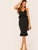 Neon Pink Bodycon Peplum Slip Dress