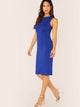 Solid Jersey Knit Pencil Dress