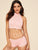 Solid High Neck Top With Short 2piece Swim