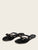 Studded Bow Decor Flat Sliders