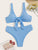 Knot Front Top With Panty Bikini Set