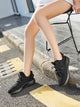 Lace-up Front Knit Trainers