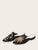 Point Toe Embroidered Flat Mules