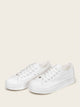 Plain Lace-up Front Low Top Sneakers