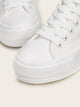 Plain Lace-up Front Low Top Sneakers