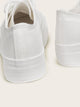 Plain Lace-up Front Low Top Sneakers