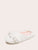 Embroidered Detail Fluffy Slippers