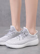 Lace-up Front Knit Trainers