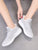 Lace-up Front Knit Trainers