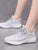 Lace-up Front Knit Trainers
