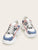 Lace-up Front Snakeskin Chunky Sneakers