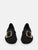 Buckle Front Round Toe Slip On Flats