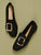 Buckle Front Round Toe Slip On Flats