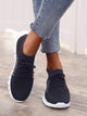 Striped Detail Lace-up Front Sneakers