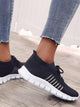 Striped Detail Lace-up Front Sneakers