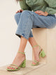 Buckled Ankle Strappy Chunky Heel Sandals
