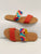 PVC Twin Bands Flat Slide Sandals