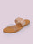 PVC Twin Bands Flat Slide Sandals