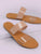 PVC Twin Bands Flat Slide Sandals