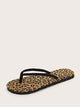 Leopard Flip Flops