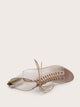 Clear Lace-up Front Heels