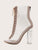 Clear Lace-up Front Heels
