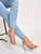 Rhinestone Decor Open Toe Ankle Strap Chunky Heels