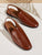 Croc Embossed Slingback Loafers