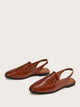 Croc Embossed Slingback Loafers