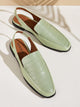 Croc Embossed Slingback Loafers