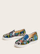 Snakeskin Slip On Sneakers