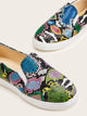Snakeskin Slip On Sneakers
