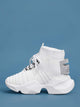 Lace-up Front Letter Patch Sneakers