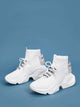 Lace-up Front Letter Patch Sneakers