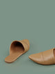 Pointy Toe Wrap Detail Ballet Mules