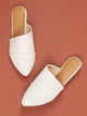 Pointy Toe Wrap Detail Ballet Mules