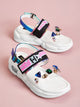 Open Toe Gemstone Decor Sandals