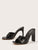 Croc Embossed Chunky Heeled Mules