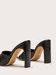 Croc Embossed Chunky Heeled Mules