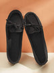 Bow Decor Stitch Trim Loafers
