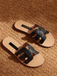 Open Toe Cut-out Sliders