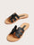 Open Toe Cut-out Sliders