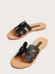 Open Toe Cut-out Sliders