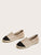 Cap Toe Slip On Espadrille Flats