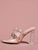 Clear Rhinestone Decor Chunky Heeled Mules