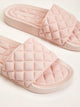 Textured Open Toe Sliders